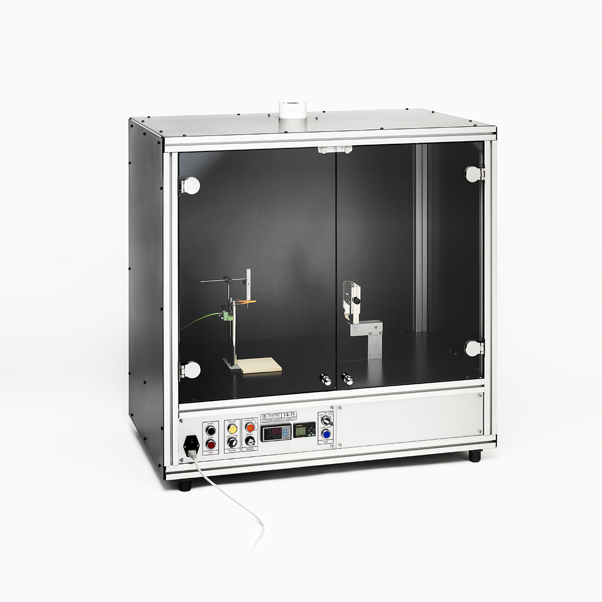 Glow wire test apparatus with fume cupboard T4-11